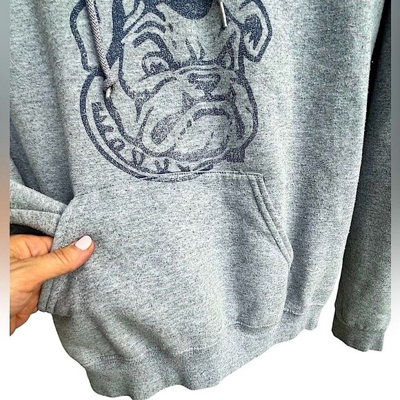 Yale Bulldog Gray Hoodie Sweatshirt Size M - Picture 5 of 10